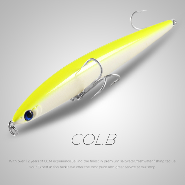 125mm 28g super casting Top fishing lures hard baits quality professional action penceilbait sinking fishing tackle