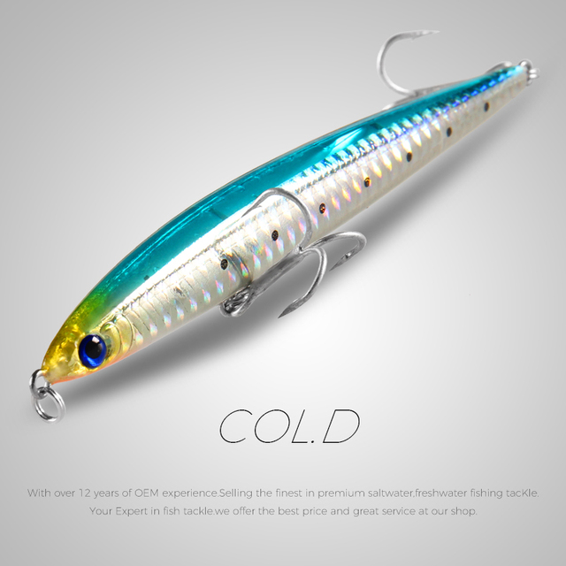 125mm 28g super casting Top fishing lures hard baits quality professional action penceilbait sinking fishing tackle