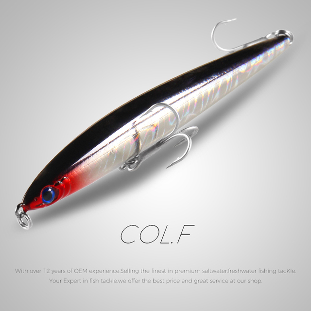 125mm 28g super casting Top fishing lures hard baits quality professional action penceilbait sinking fishing tackle