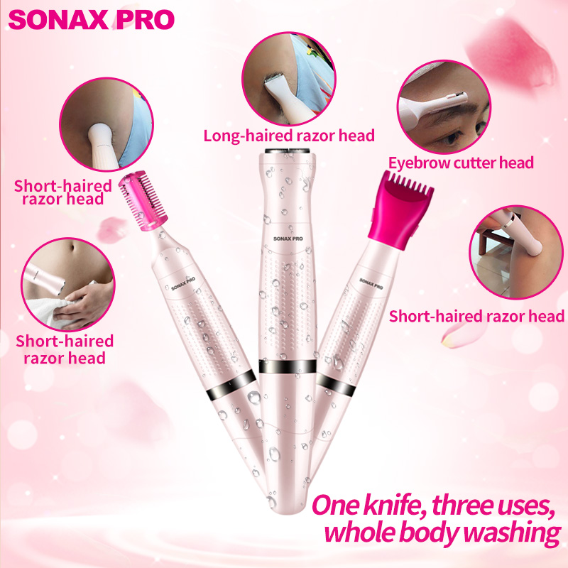 4in1 Hair Removal Deep Bikini Leg Lip Armpit Trimmer for Intimate Areas Pubic Haircut Machine