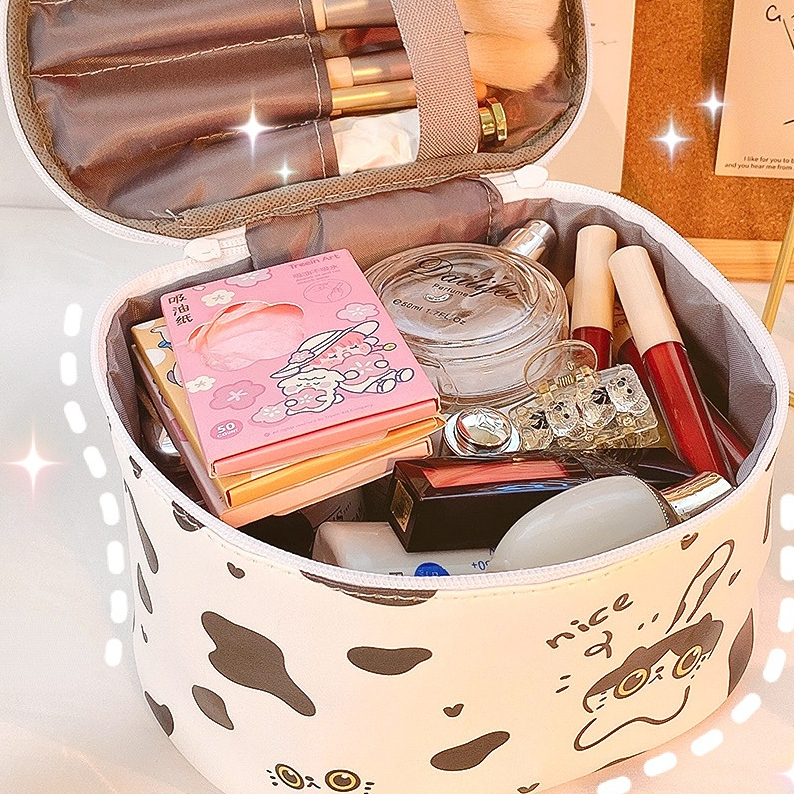 Cartoon Cosmetic Storage Organizer Makeup Bag Portable Large-capacity