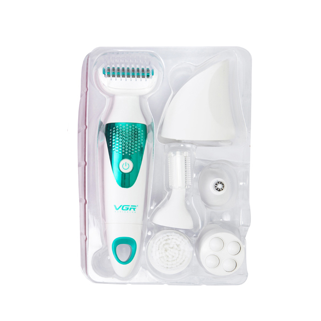 5 In 1 Lady Shaver Painless Body Hair Trimmer for Women Battery Epilator Armpit Leg Hair Remover