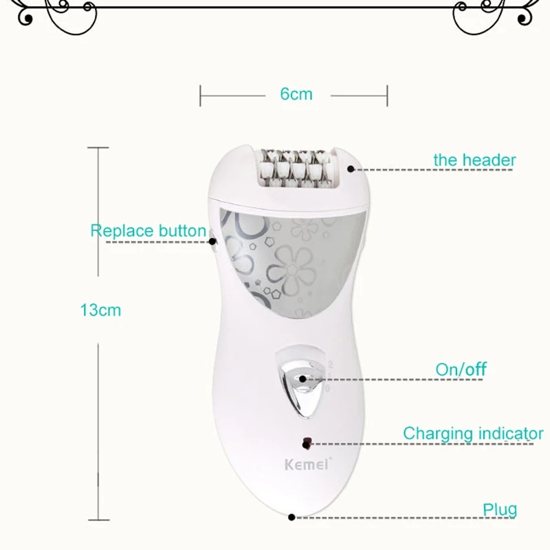 3 In 1 Lady Epilator Hair Shaver Removal Foot Care Electric Hair Callus Remover Device