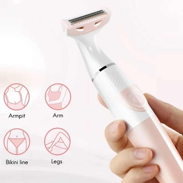 Electric Women Shaver Razor Facial Body Leg Arm Back Bikini Trimmer Lday Washable