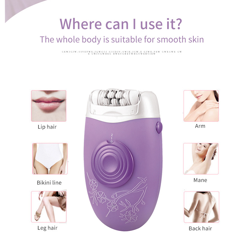 3in1 Women Epilator Electric Female Face Hair Removal Lady Shaver Depilation Hair Remover
