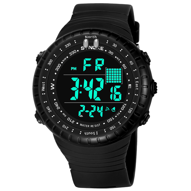 Men Watch Sport Watch 50M Waterproof Large Dial Luminous Digital Male Wrist Watch Men's Watches Hombre