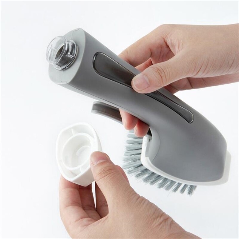 Bathroom Cleaning Brush Soap Dispenser Floor Tile Cleaner Brush