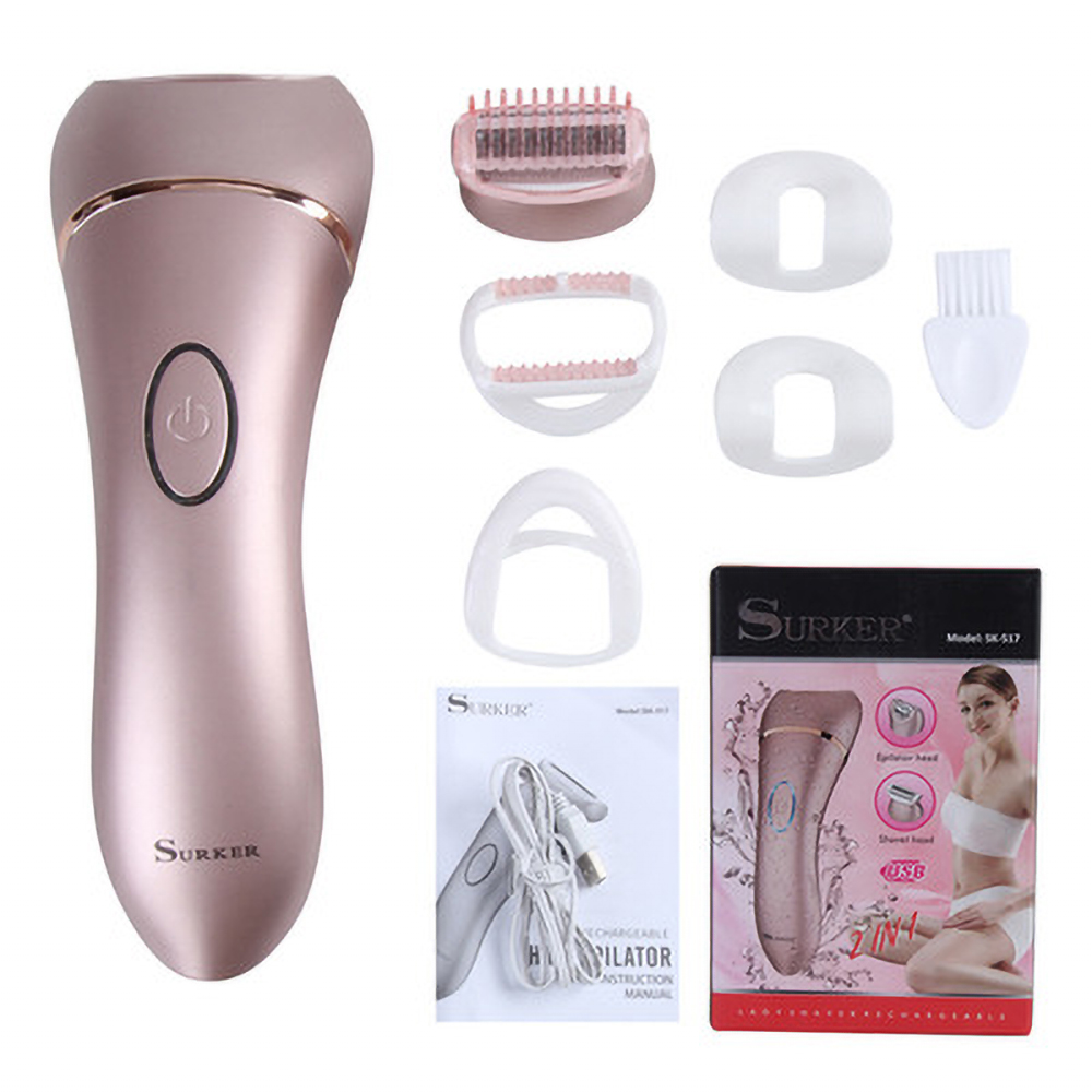2 In 1 Electric Shaver Bikini Trimmer for Women Portable Waterproof Epilator