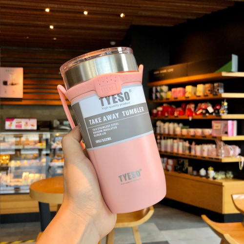 550ml Insulated Mug Portable Travel Insulated Mug Stainless Steel Car Covered Coffee Vacuum Flask Cold Drink Beer Mug Vacuum Cup Kitchen