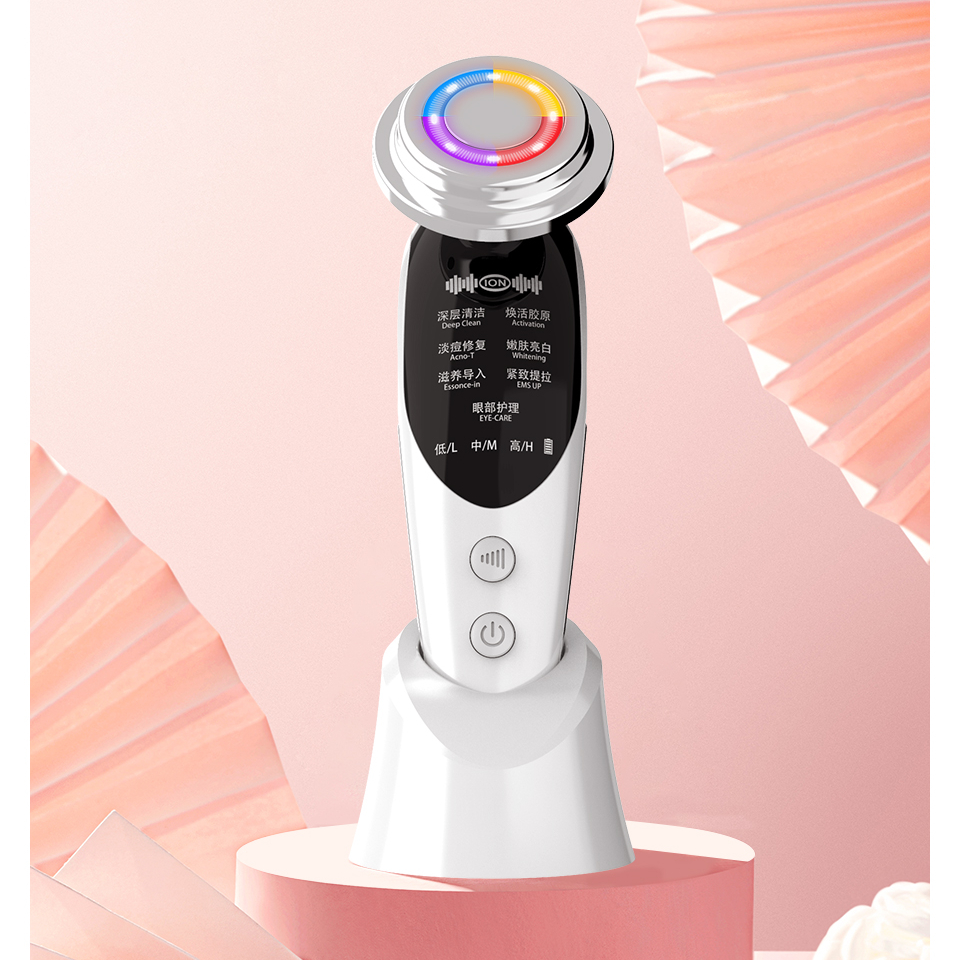 7in1 Face Massager  Beauty Device LED Skin Rejuvenation Remover Wrinkle