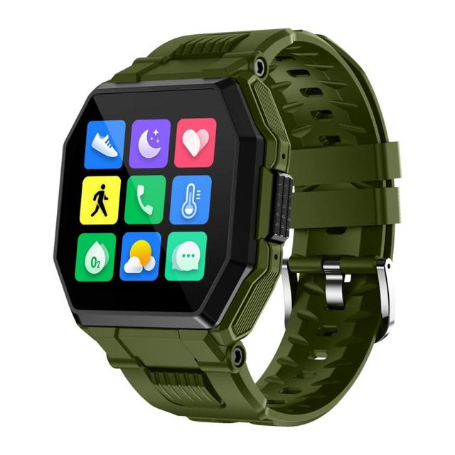 2021 New Smart Watch Men 1.54-inch Full Touch Sport Fitness Tracker Blood Pressure Heart Rate BT Call Smartwatch Music Control