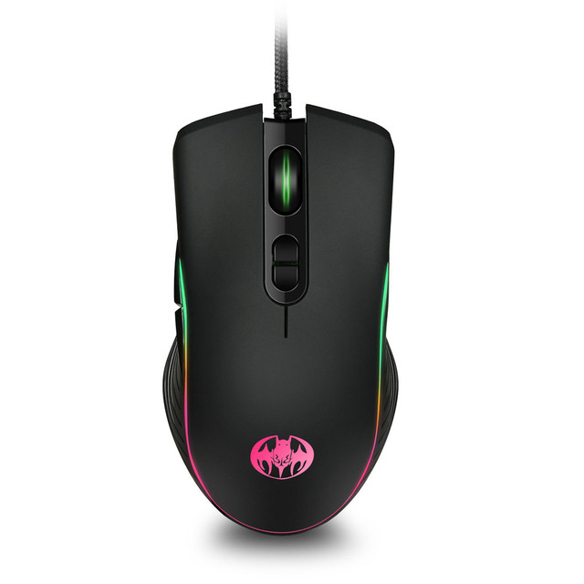 Computer Wireless Mouse 2.4Ghz 1600DPI Ergonomic LED Backlit Portable Optical Mice Wired Mouse for PC/Laptop