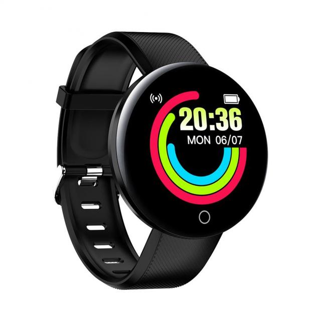 Smart Watch Band Men Women 1.44 inches Round Fitness Tracker Watches Blood Pressure Heart Rate Monitor For Android IOS