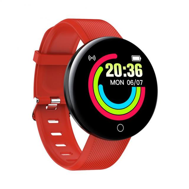 Smart Watch Band Men Women 1.44 inches Round Fitness Tracker Watches Blood Pressure Heart Rate Monitor For Android IOS