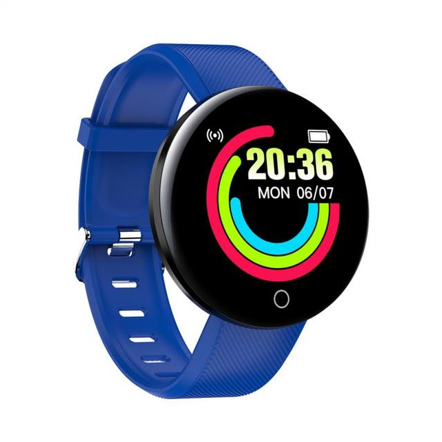 Smart Watch Band Men Women 1.44 inches Round Fitness Tracker Watches Blood Pressure Heart Rate Monitor For Android IOS