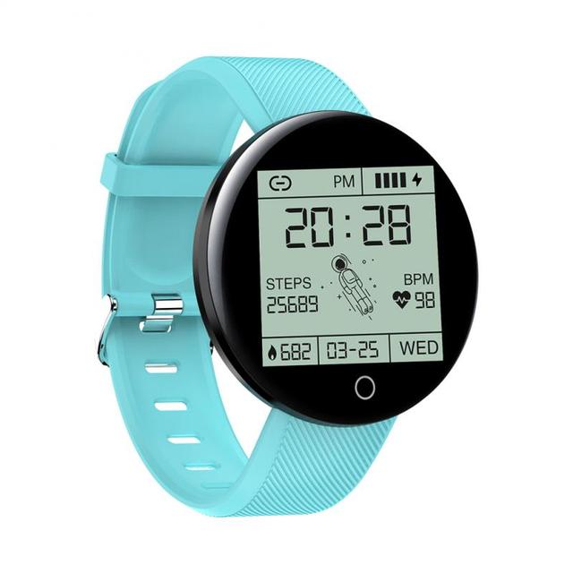 Smart Watch Band Men Women 1.44 inches Round Fitness Tracker Watches Blood Pressure Heart Rate Monitor For Android IOS