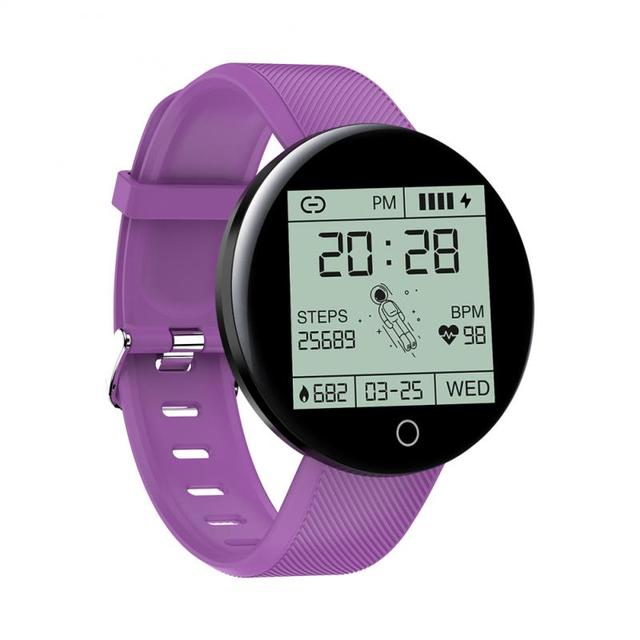 Smart Watch Band Men Women 1.44 inches Round Fitness Tracker Watches Blood Pressure Heart Rate Monitor For Android IOS