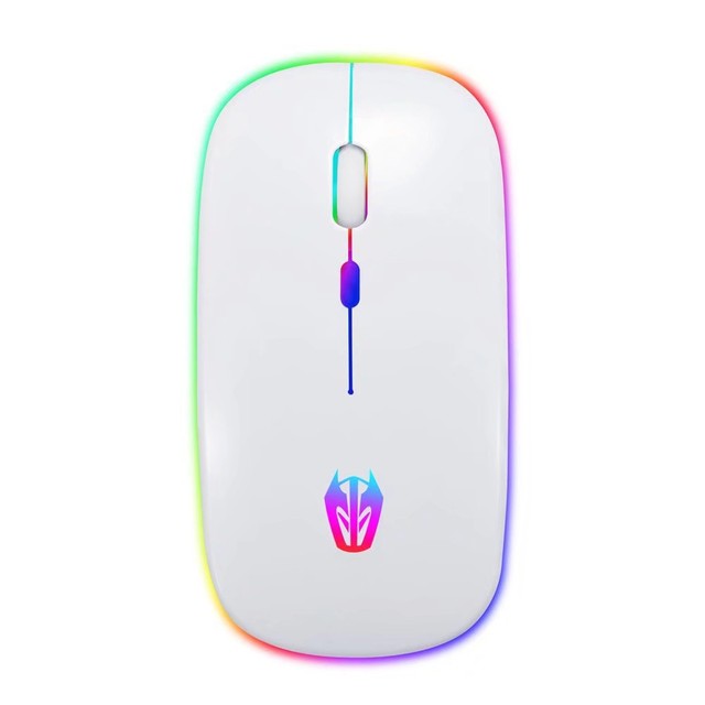 2.4GHz Wireless Mouse Colorful Breathing Light Mice Rechargeable 1600 DPI Game Mouse for PC Laptop Notebook 2021