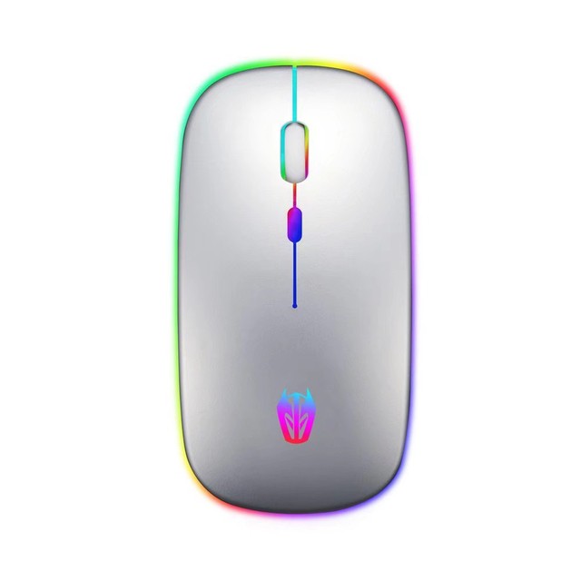 2.4GHz Wireless Mouse Colorful Breathing Light Mice Rechargeable 1600 DPI Game Mouse for PC Laptop Notebook 2021