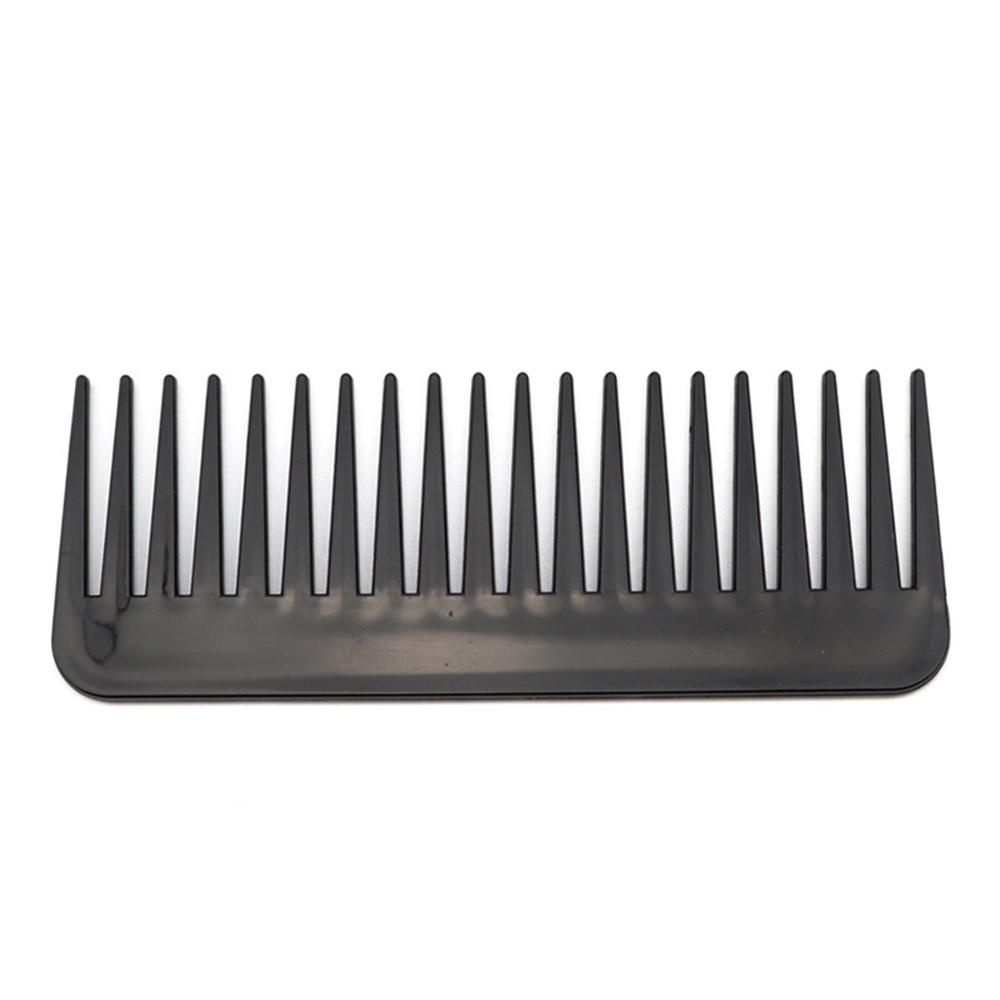 Wide Tooth Comb Large Black Pink Plastic Pro Salon Barber Hairdressing Styling Hair Comb Detangler Curly Hair Care Tool