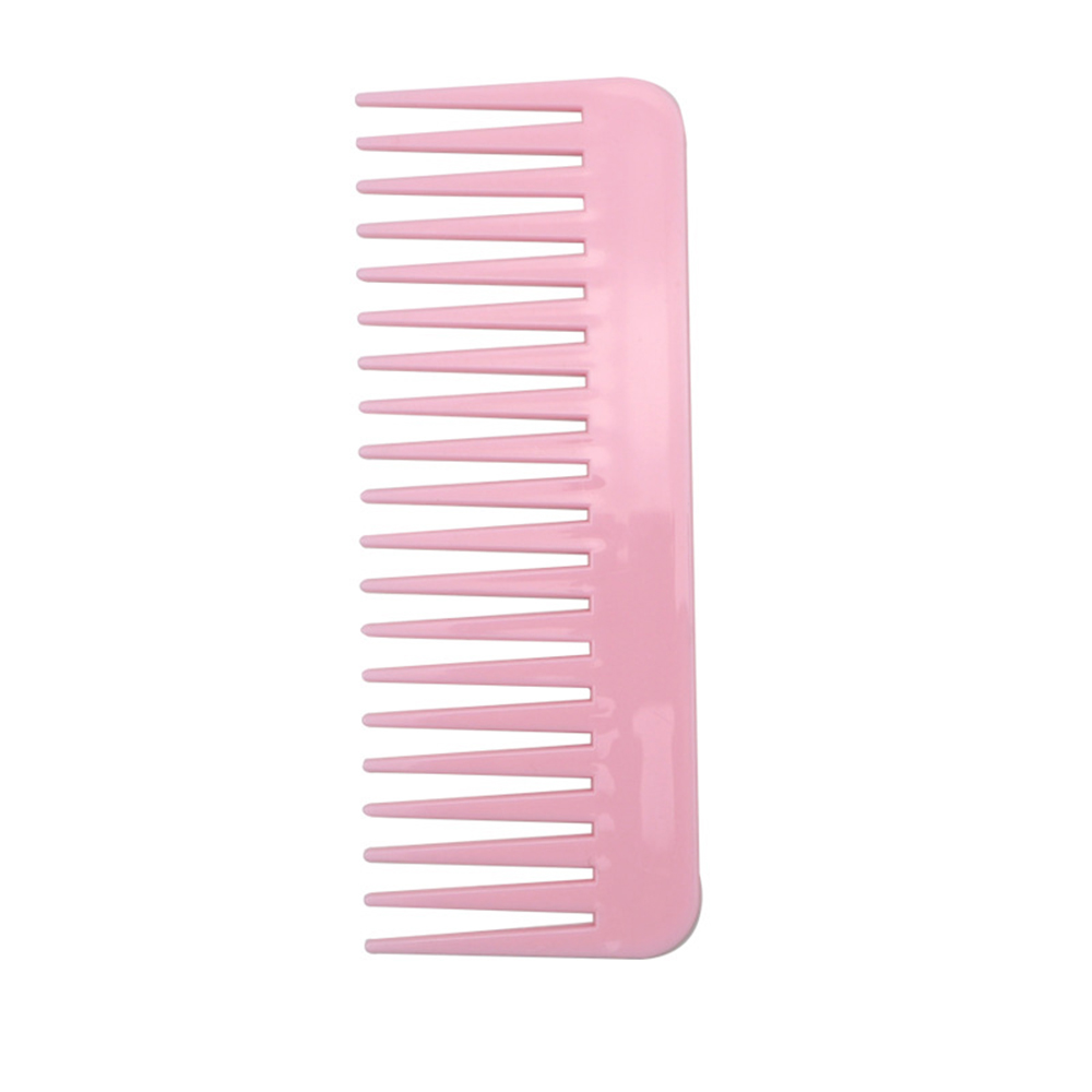 Wide Tooth Comb Large Black Pink Plastic Pro Salon Barber Hairdressing Styling Hair Comb Detangler Curly Hair Care Tool