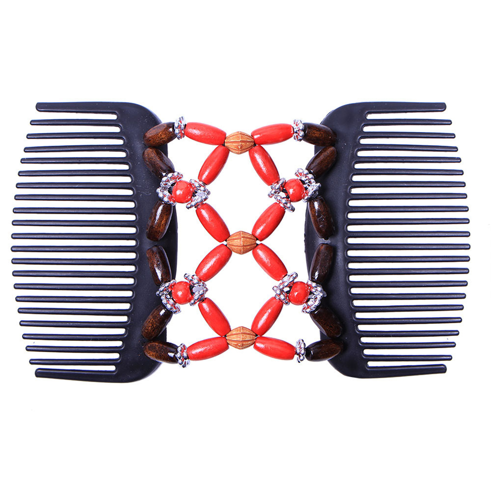 Women Magic Hair Combs Double Side Easy Braided Stretch Comb Hair Clips Female Elastic Magic Curling Hair Clip Hair Accessory