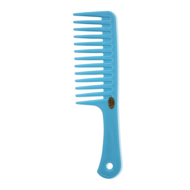 Color Hairdresser Plastic Large Wide Tooth Comb Detangling Hair Comb for Curly Hair Barber Hair Styling Comb Barber Accessories