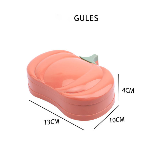 1Pcs Drain Soap Dish Household Nordic Creative Large Soap Holder With Lid Toilet Plastic Double Soap Box