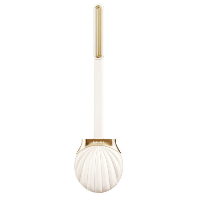 Toilet Brush Shell Shape Household Silicone Toilet Cleaning Brush Tools Wall Mounted Long Handle Home Bathroom Accessories