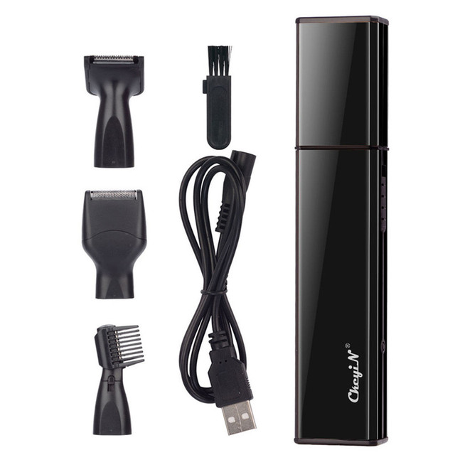 Portable 4 in 1 Rechargable Ear Nose Trimmer Electric Close Shaver Beard Eyebrow Face Trimer