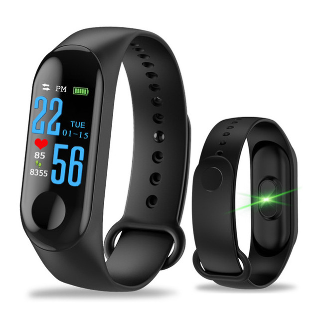 M3 Smart Watch Band  Wristband Heart Rate Monitor Blood Pressure Fitness Tracker Wrist Band Smartband