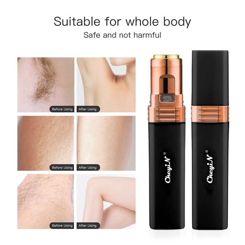 Mini Facial Hair Removal Usb Rechargeable Women Epilator Lipstick Shape Remove