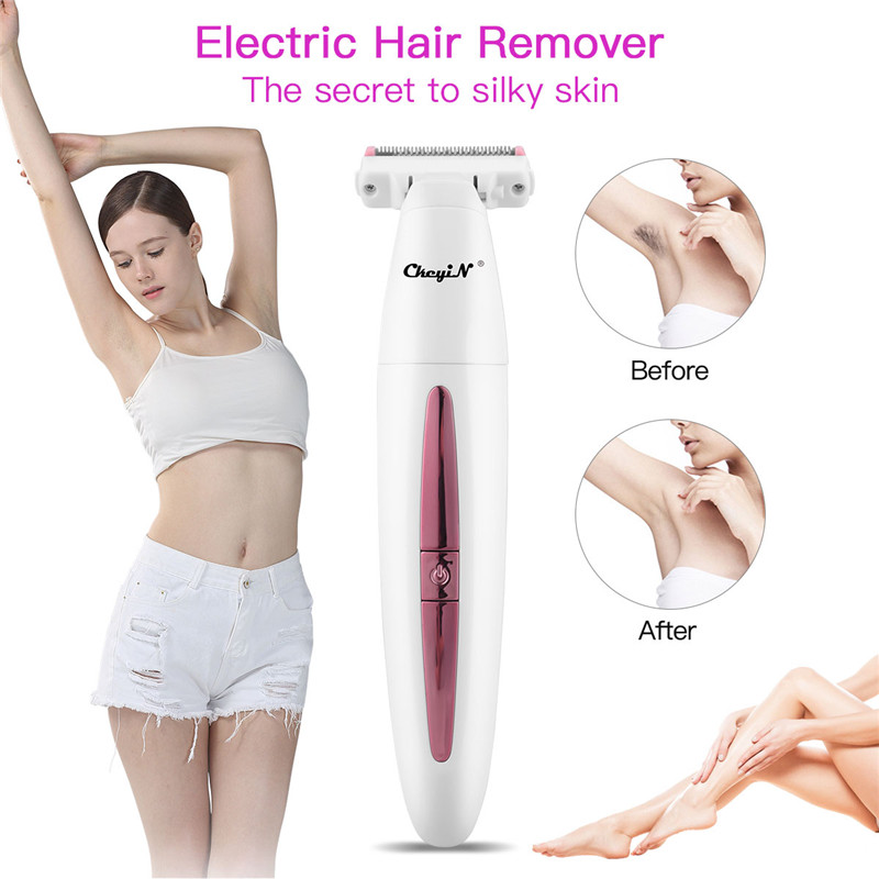 Waterproof Electric Women Epilator Hair Removal Face Bikini Legs Depilatory Trimmer Razors