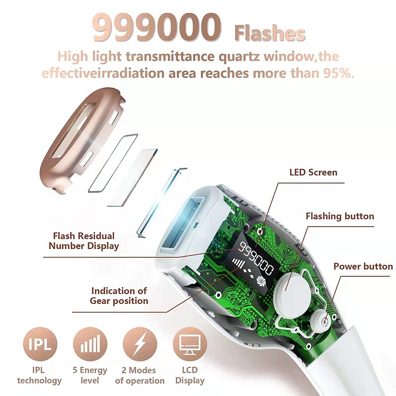 Hair Removal Device 990000 Flash Laser Hair Removal Device Hair Removal