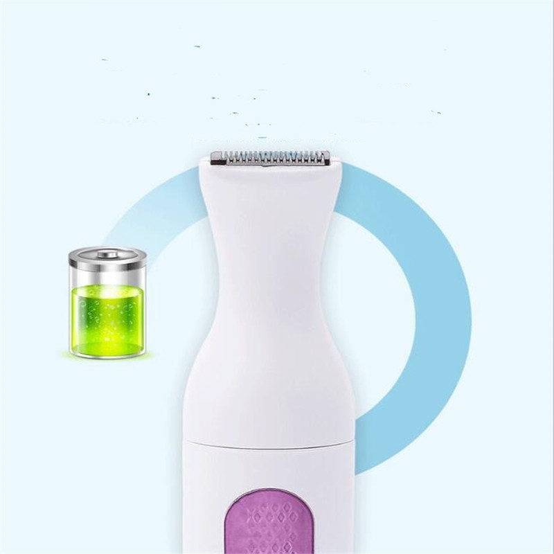 4 in 1 Portable Electric Lady Shaver Eyebrow Trimmer Bikini Clipper Leg Hair Remover
