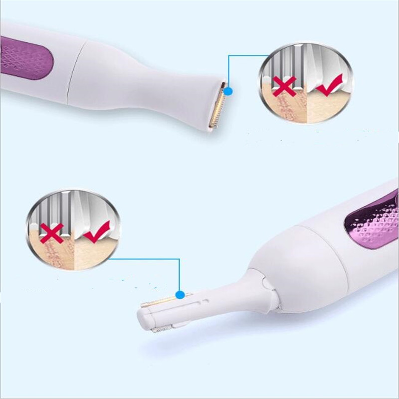 4 in 1 Portable Electric Lady Shaver Eyebrow Trimmer Bikini Clipper Leg Hair Remover