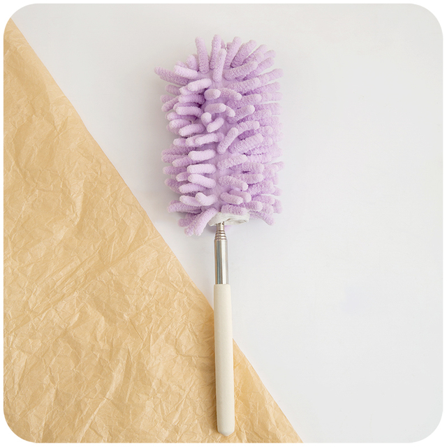 Feather Duster Brush Macaron Extendable Without Hair Removal Dust Sweeping