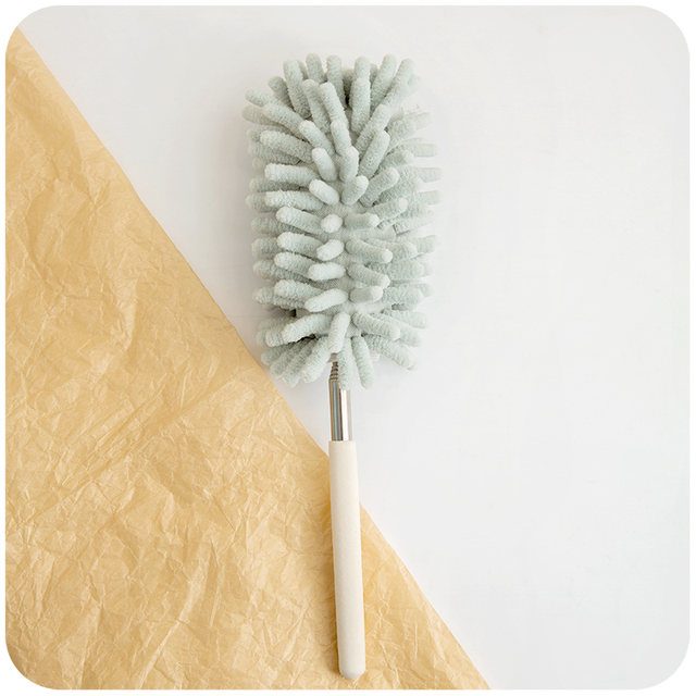 Feather Duster Brush Macaron Extendable Without Hair Removal Dust Sweeping