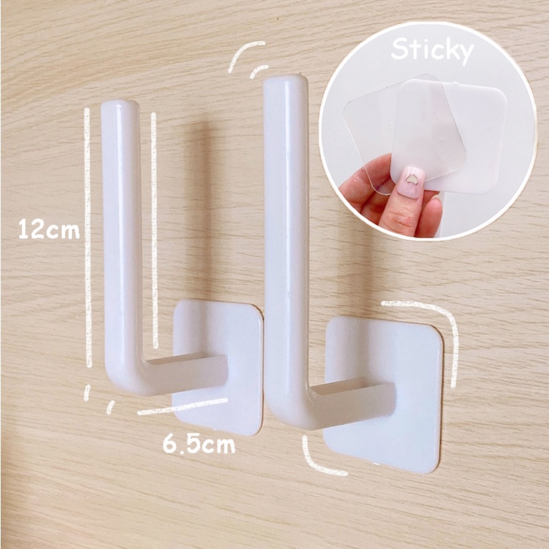 Wall Hook Adhesive Sticky Hook for Clothes Bag Hairband Storage