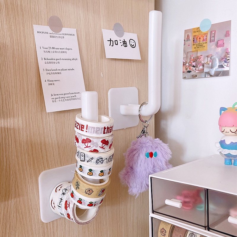 Wall Hook Adhesive Sticky Hook for Clothes Bag Hairband Storage