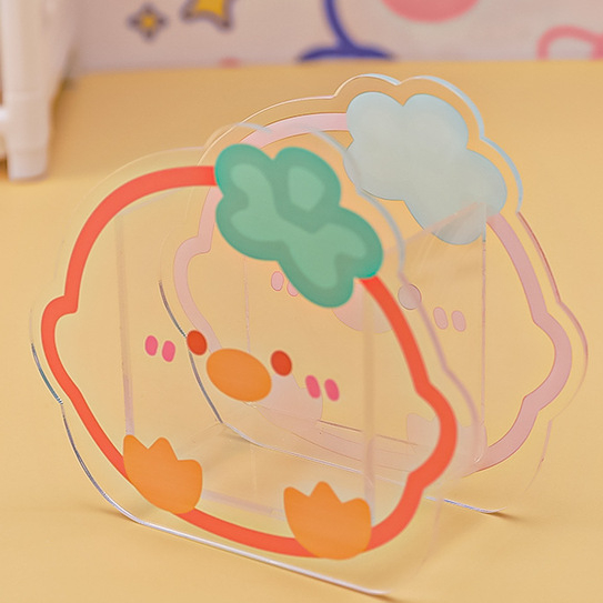 Ins Cute Bear Acrylic Pen Holder Japan Creative Transparent Storage