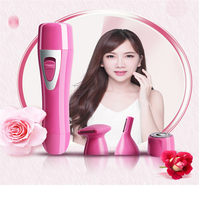 Travel Electric Lady Shaver All In One Women Groomer Body Hair Remover Eyebrow Trimmer