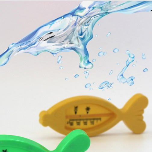 Baby Shower Product Cute Floating Fish Plastic Bathroom Products