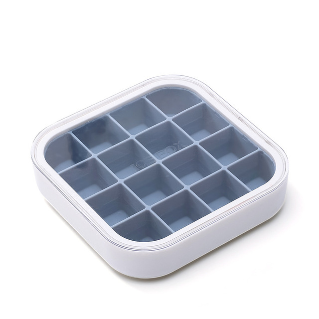 Square Silicone Molds Ice Cube Maker with Lids Sphere DIY Ice Cube Mold Tray Ice Mould Box for Bar Gadget Kitchen Accessories