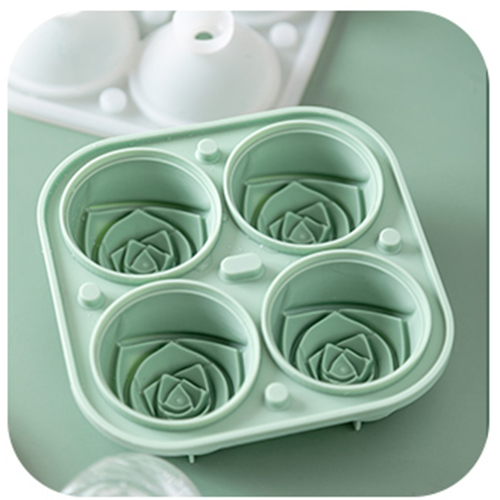 3D Big Rose Ice Cube Mold Trays for Whiskey Cocktail Freezer Silicone Ice Ball Maker Reusable DIY Bar Frozen Mould Kitchen Tools