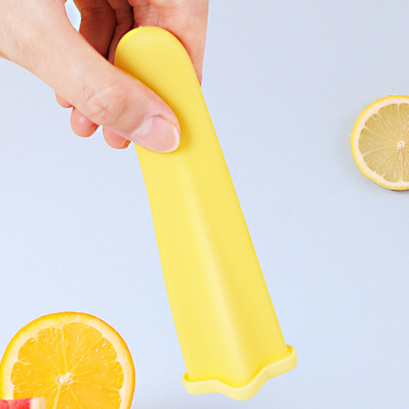 4 Pcs Summer DIY Silicone Popsicle Mold Forms for Ice Cream  Ice Cube Maker Molds for Kids Reusable Kitchen Gadgets