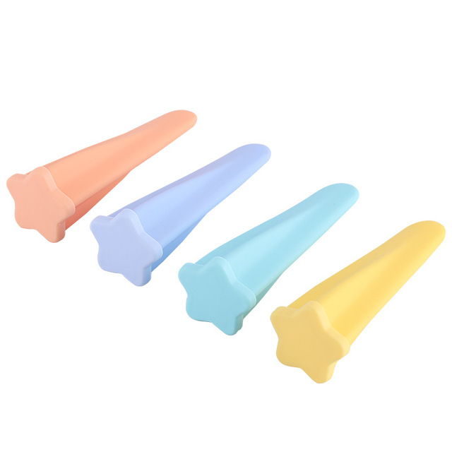 4 Pcs Summer DIY Silicone Popsicle Mold Forms for Ice Cream  Ice Cube Maker Molds for Kids Reusable Kitchen Gadgets