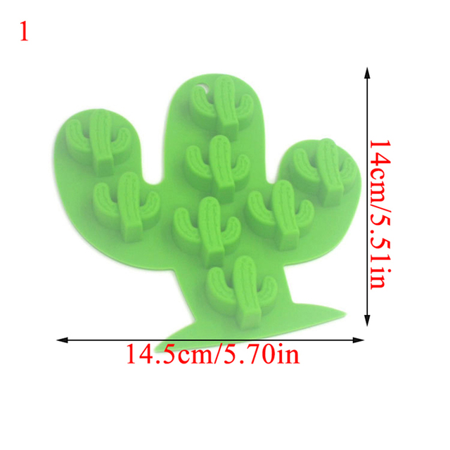 New silicone fruit Ice Cream Tubs Creative cactus pineapple ice mold Diy Candy Bar Kitchen Tool solid color durable  Moulds