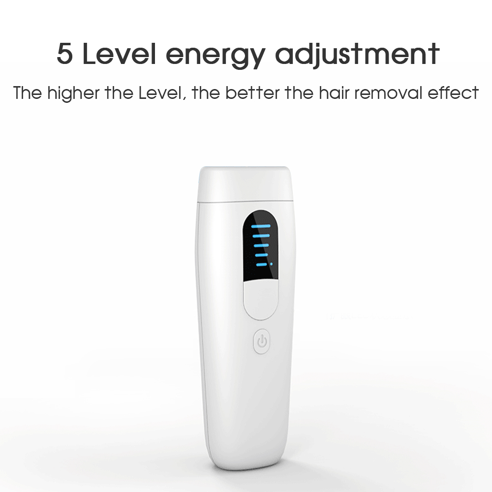 Laser Epilator Hair Removal 5 Levels Bikini Body Facial Devices Painless Permanent LED