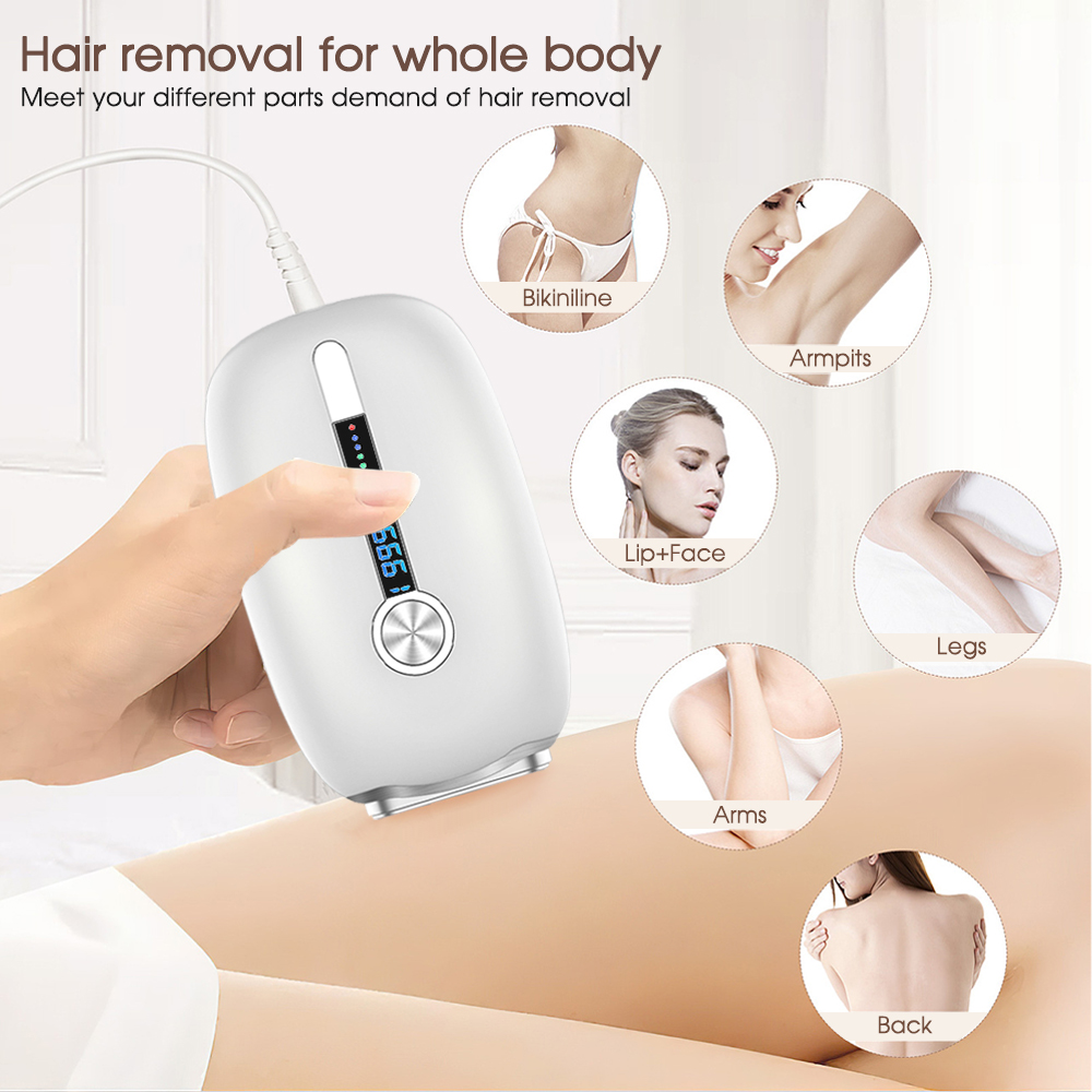 990,000 Flashes Permanent Laser Hair Removal Painless IPL Pulses Epilator
